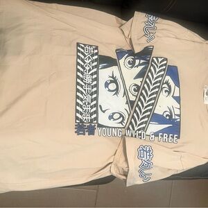Graphic Tee with Anime Design